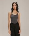 Crop Top Gris Tipo Corset,GRIS OBSCURO